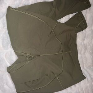 Olive green Lululemon leggings